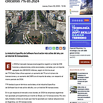Argentina: fusiones y adquisiciones crecieron 7% en 2024